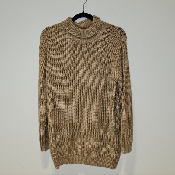 TNA Golden Alpaca Wool Chunky Turtleneck Sweater XS - Picture 3 of 8